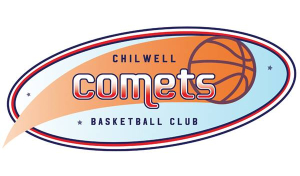 logo for the Chilwell Comet Basketball Club