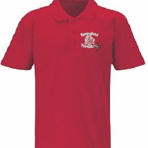 Red Kids Polo Top for Springfield Pre-School