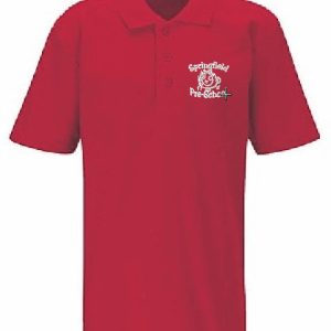 Red Polo Top for Springfield Pre-School Staff