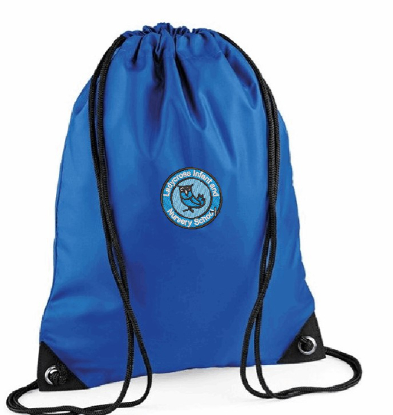 Royal Blue PE Bag for Ladycross Infant and Nursery School
