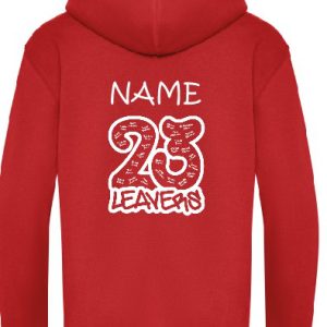 School Leavers Hoodie from Simply First with white lettering. For 2024.