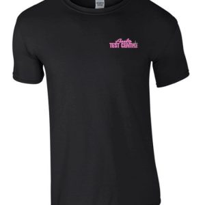 T-Shirt in black with logo for the Auto Test Centre