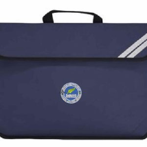 Book Bag in navy blue with school logo for Brackenfield School