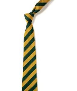 Green and Gold Tie for Bramcote C of E Primary School
