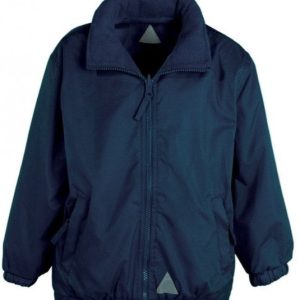 Navy Blue Reversible Fleece Lined Jacket