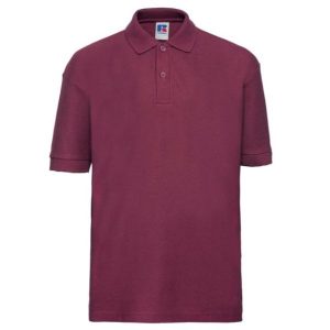 Junior Russell Polo Shirt in Burgundy